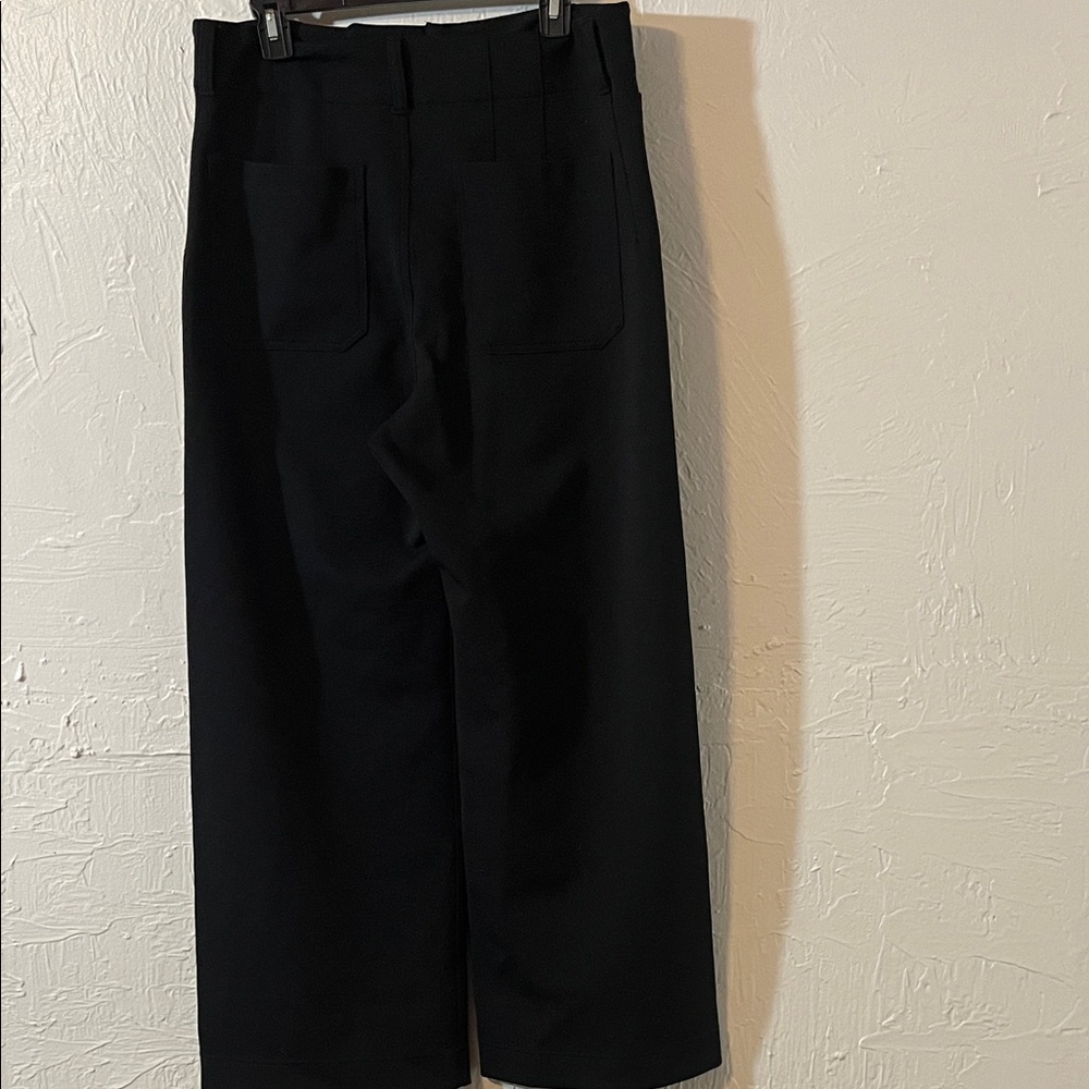 Maeve Black Wide-Leg High-Rise Pants - Picture 5 of 6